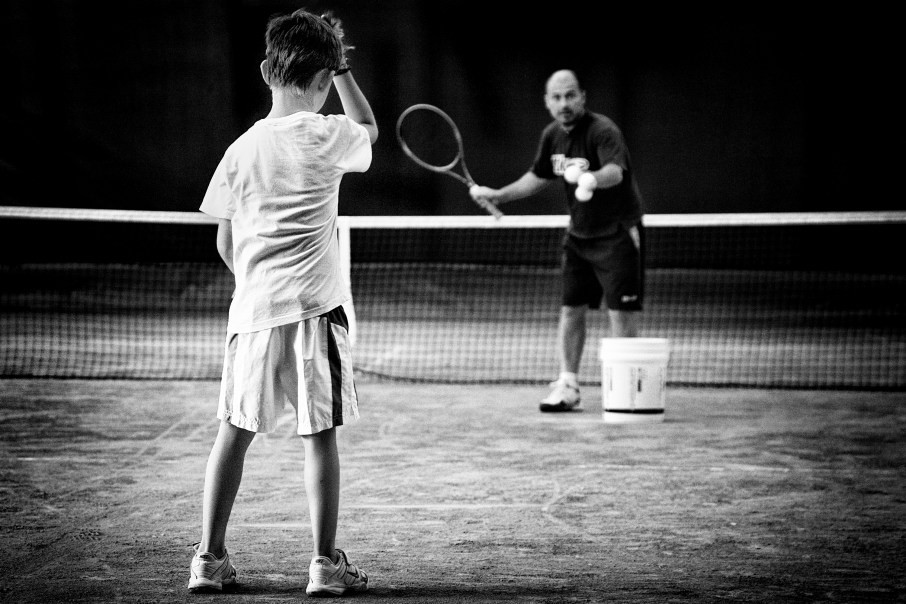 lezione di tennis